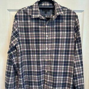 Banana Republic Men's Dress Shirt Plaid Size Medium